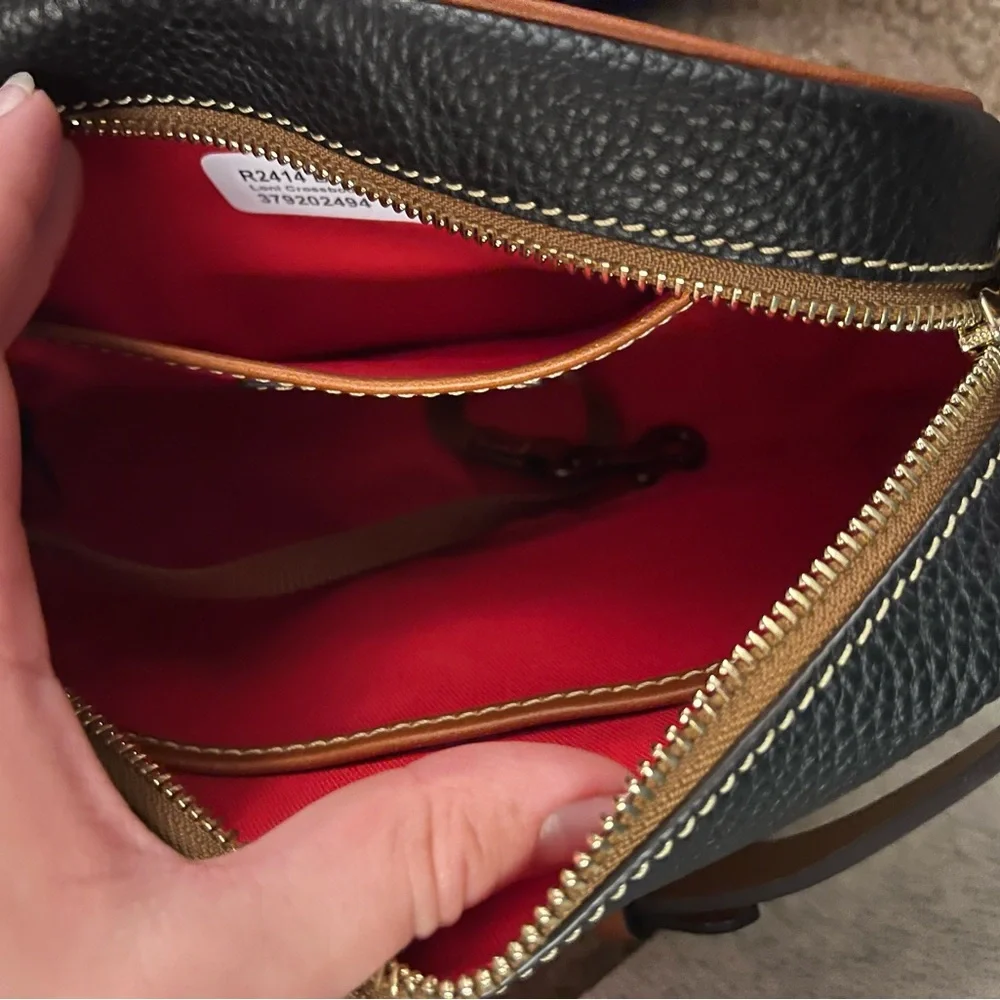 Dooney & Bourke Black and Tan Crossbody Bag - Picture 5 of 6
